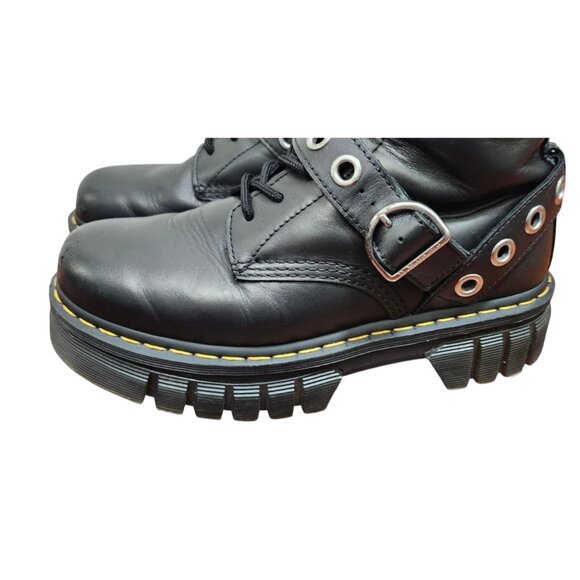 Dr Martens AUDRICK Hardware Leather Platform Boots Women's SOFT COMFORTABLE  10L - Picture 8 of 15